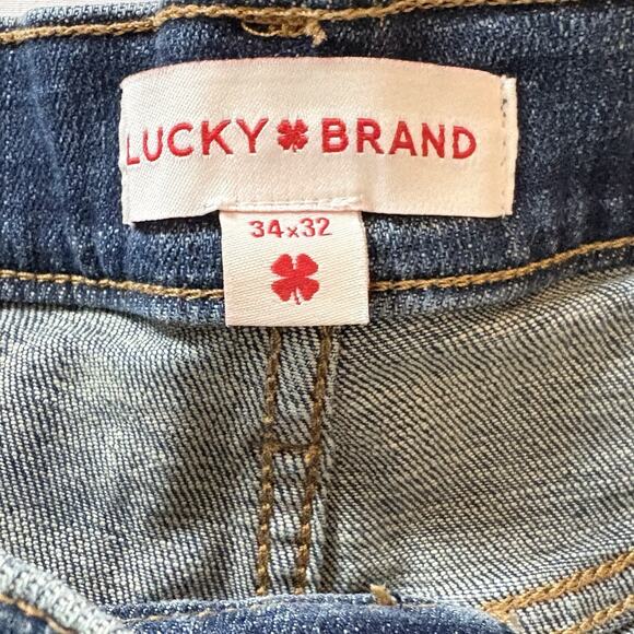 Lucky Brand Men’s Jeans Blue Denim 121 Slim Straight Tag 34x32 Actual 34x29.5 - Picture 9 of 16